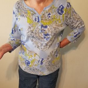 Karen Scott Floral Shirt